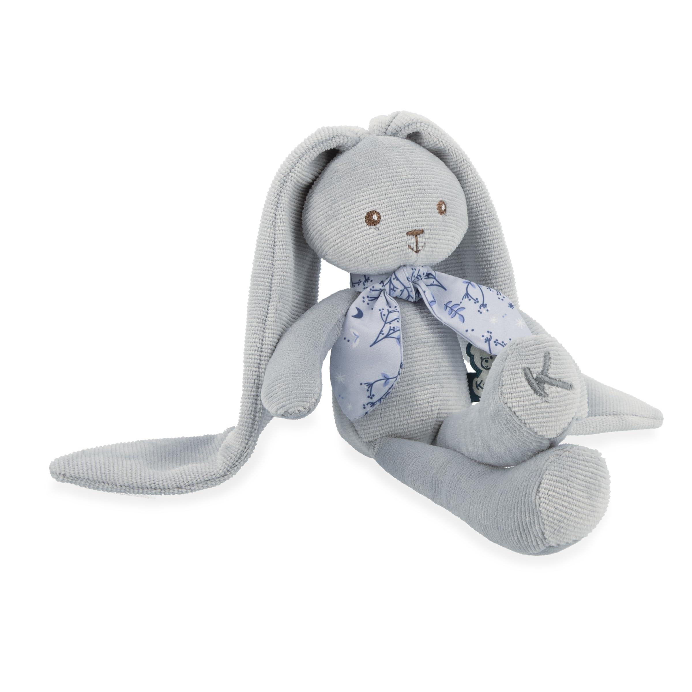 KALOO - Lapinoo - Peluche Conejo - Peluche Bebe Jersey y Punto - 25 cm - Color Azul - Materiales Muy Suaves - Caja de Regalo - Desde el Nacimiento, K969939 — view 5