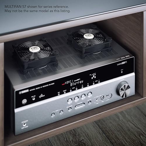 Miniatura 7 de AC Infinity MULTIFAN S3, ventilador USB silencioso de 4.724 in, certificado UL para receptor DVR, PlayStation, Xbox, gabinete de computadora de