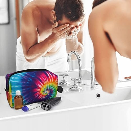 Miniatura 8 de Bolsa de maquillaje Rainbow Tie Dye Neceser portátil de viaje lavado bolsa de almacenamiento con cremallera impermeable bolsa de cosméticos