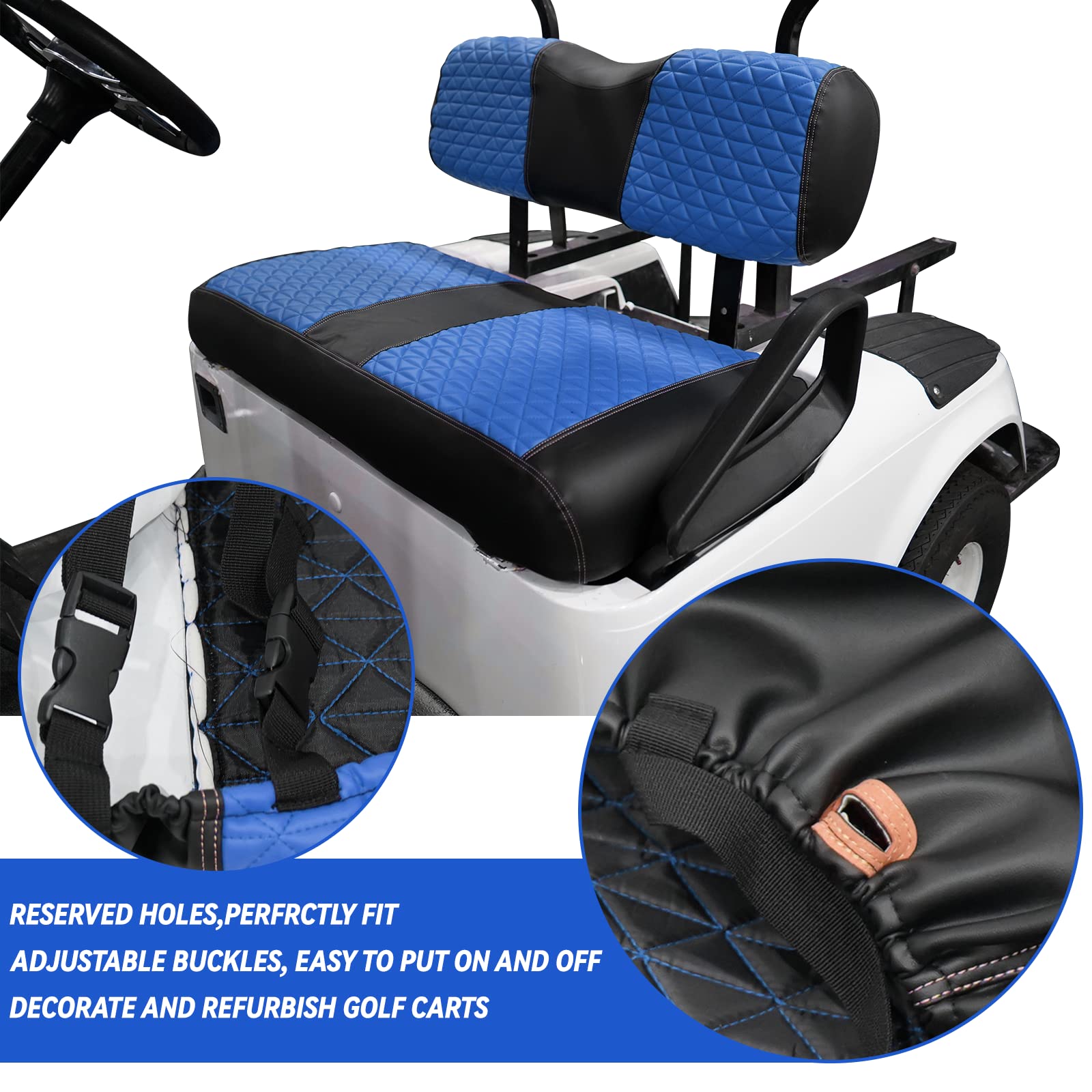 WFLNHB Juego De Fundas De Asiento Delantero Para Carrito De Golf EZGO TXT 1995-2013 – Yaxa Guateala