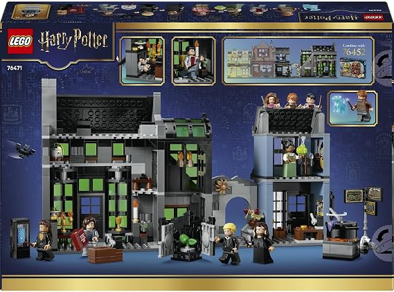 LEGO Harry Potter Knockturn Yolu Büyücü Mağazaları 76471-8 Yaş ve Üzeri Çocuklar için 2 Dükkan, 8 Minifigür ve 1 Köpek Patronus'u İçeren Yaratıcı Oyuncak Yapım Seti, Hediye Fikri (788 Parça)