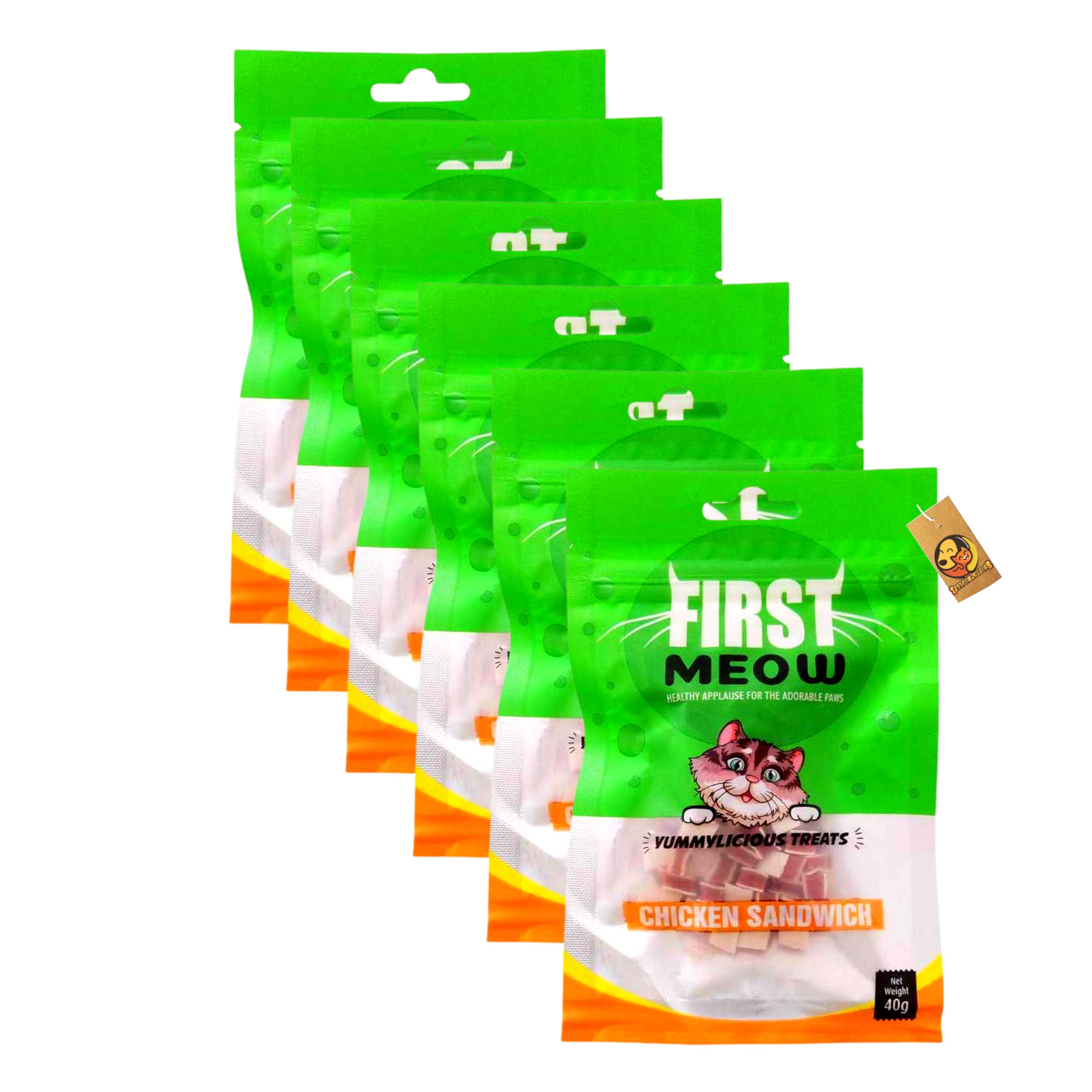 First Meow Yummylicious Treats for Cats, 40g (Chicken Sandwich, Pack of 6) - Sold by Foodie Puppies (B09HKTZT5L) Amazon Price History, Amazon Price Tracker