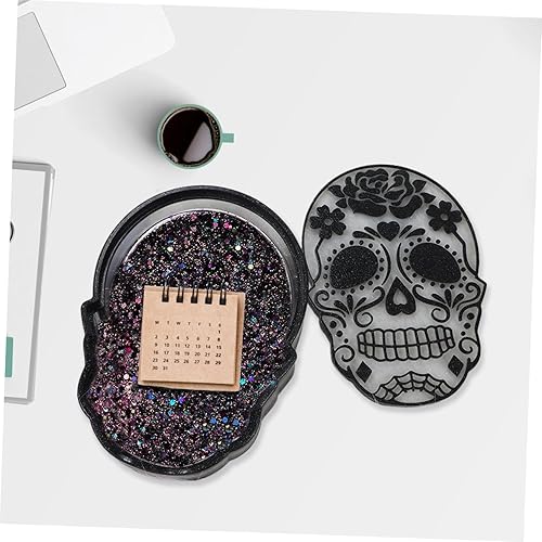 Miniatura 8 de 5 piezas de caja de almacenamiento de calavera Molde de para Resina Cenicero Molde de resina Molde de Cenicero Molde de Cráneo Moldes de Calavera de