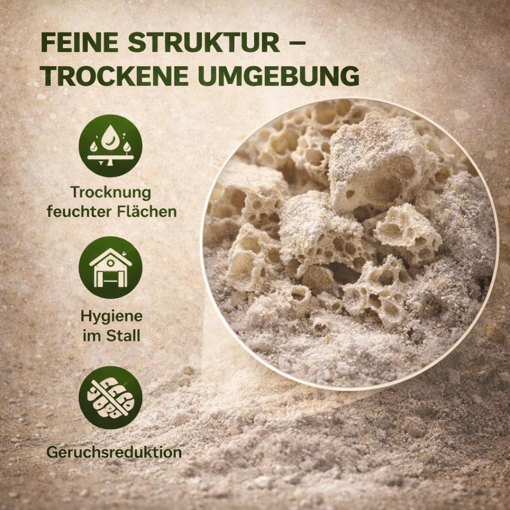 GiDeli Kieselgur 20kg - Diatomeenerde Hühner vor Parasiten Schützen - Silikatpulver mit Vielseitigen Anwendungsmöglichkeiten - Naturpulver Keine Künstlichen Zusatzstoffe