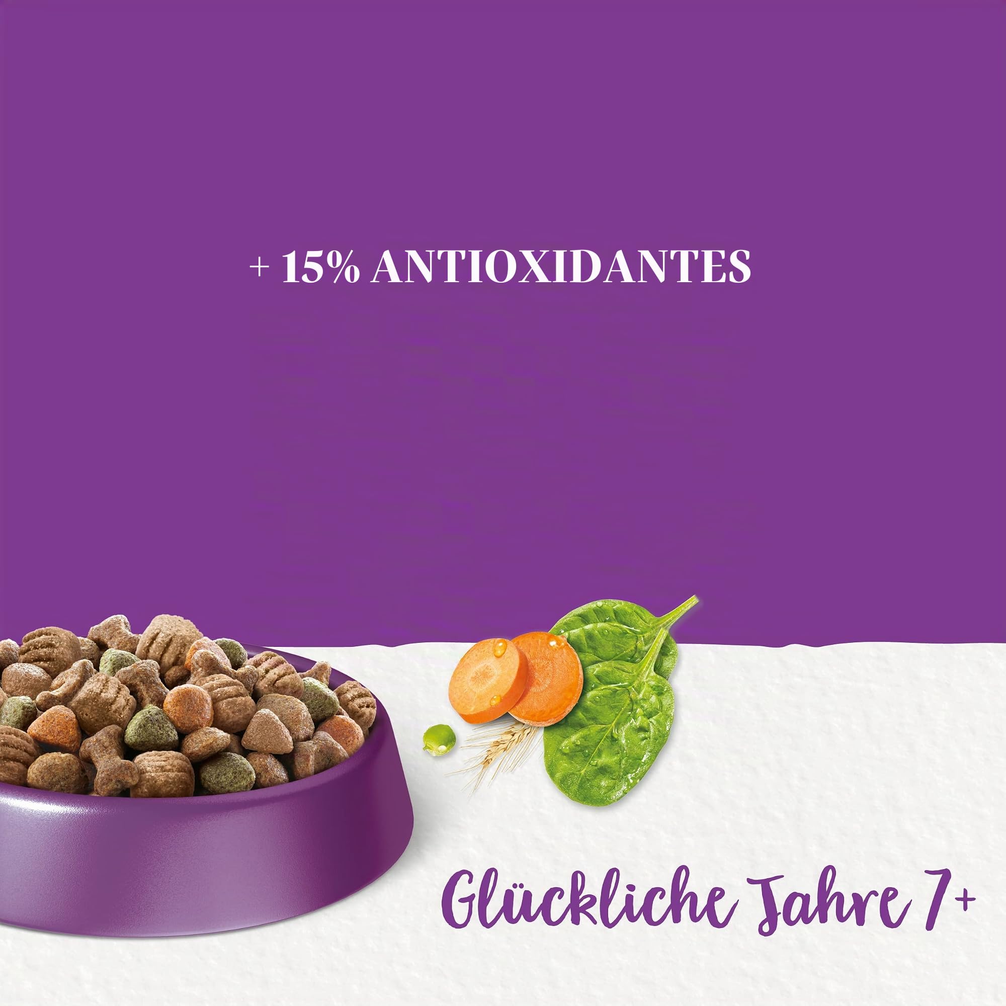 Beneful Happy Jahre 7+ Senior Hundefutter trocken mit Polhn und Gartengemüse, 1er Pack (1 x 12kg)