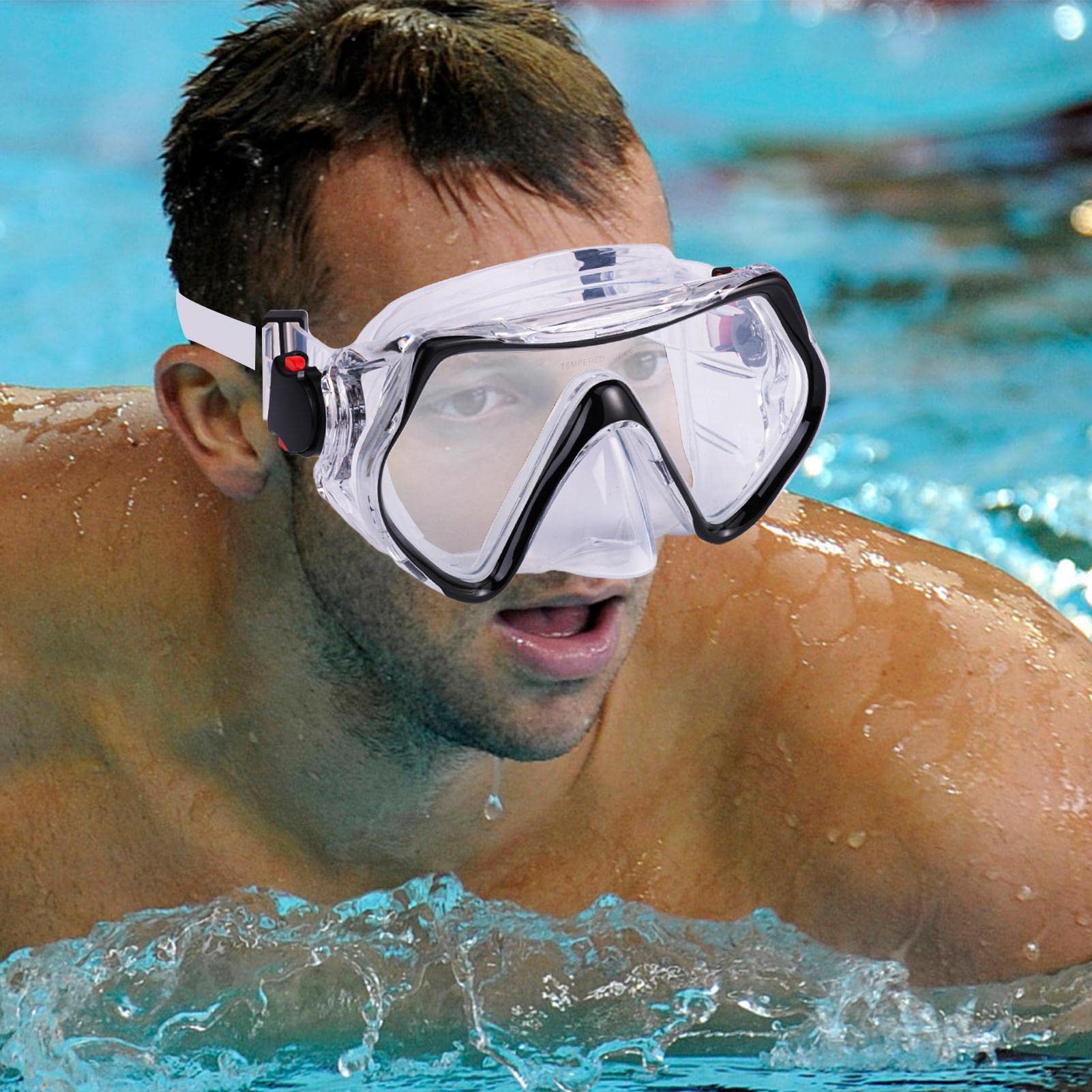 Masque Lunette De Piscine Avec Nez Lunettes Piscine Adulte