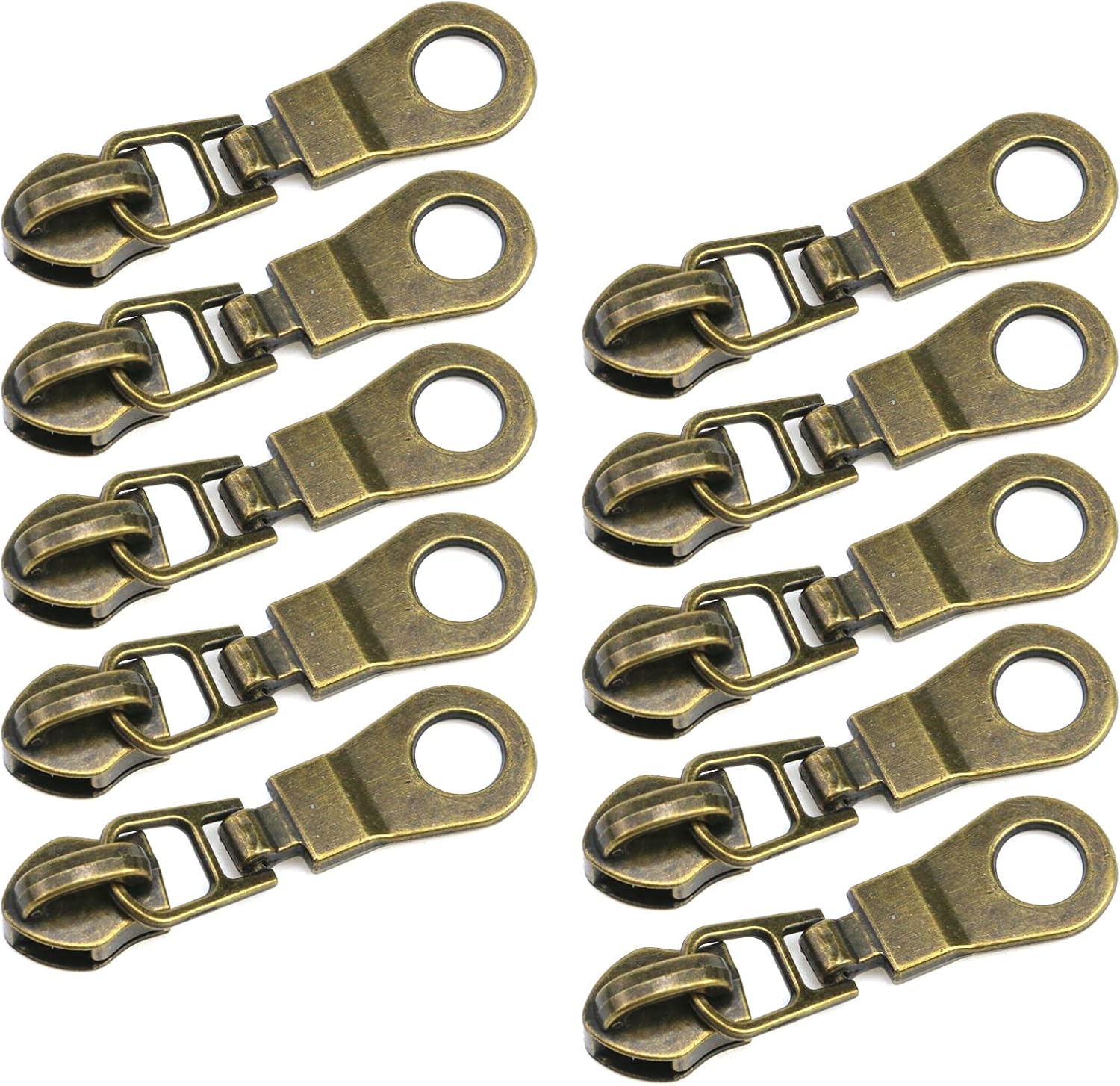 10 PCS 5 Zippers,Chinflly Nylon Sliders Zipper Zipper