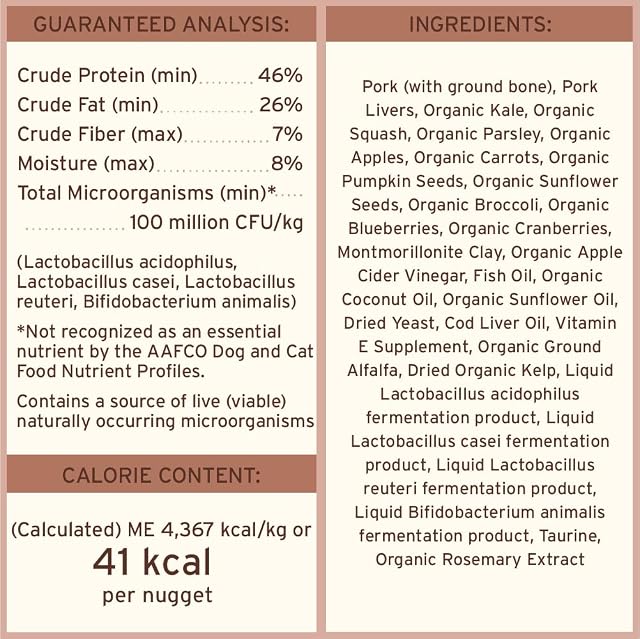 Foto 5 de 8 de (Pork, 410ml) - Primal Pet Foods Freeze-Dried Nuggets Dog Food