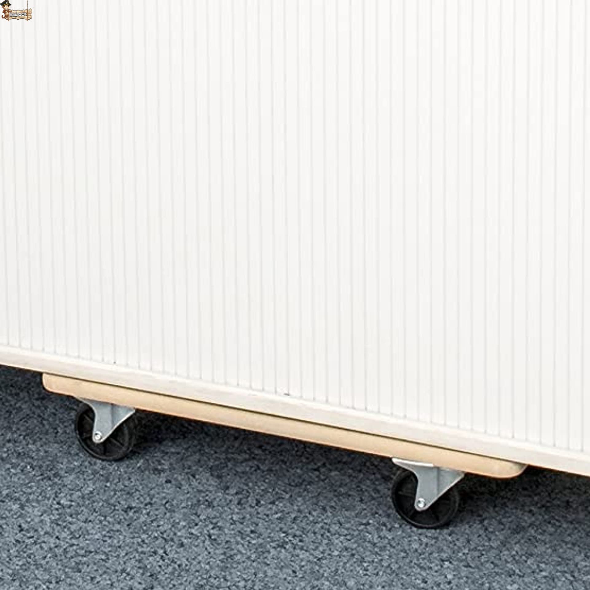 BricoLoco.com Pack 2 uds. Plataforma Base con Ruedas giratorias 360º 58x29 cms. Carro rodante Soporte Carga Porta macetas, tiestos, butano, Cajas, Muebles, mudanza, Transporte. Tabla Madera DM.