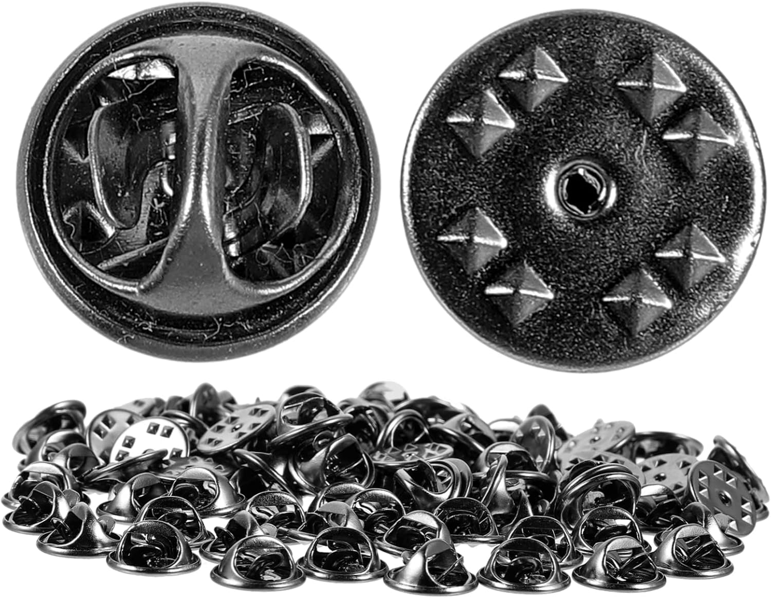 Uonlytech 400pcs Butterfly Clutch Pin Backs for Brooch Making Tie Tacks and Crafts Replacement Fasteners for Badges and Jewelry