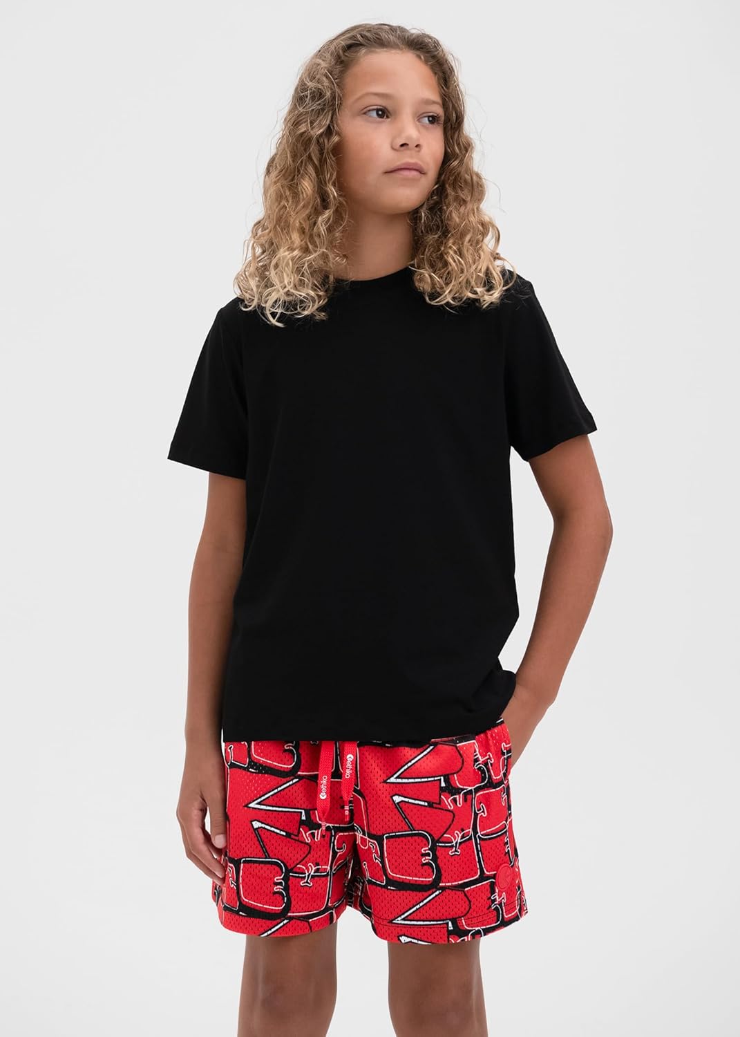 Ethika Boys Basketball Shorts, Lightweight Mesh, Quick Dry Fabric (Offset Scribble, L) - Image 4