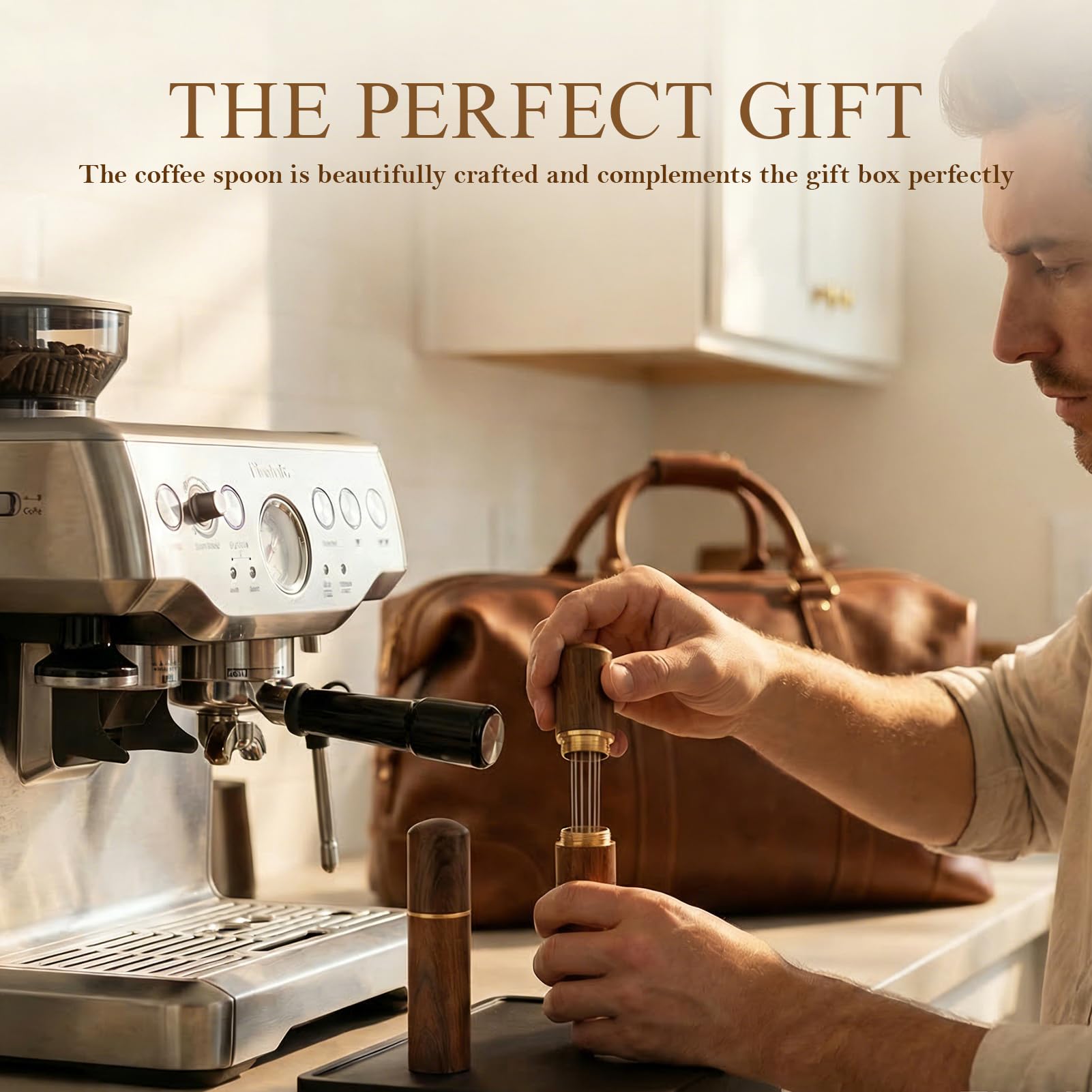 2 Szt. WDT Tool do Espresso, Narzędzie do Rozprowadzania Kawy z 6 Cienkimi Igłami i Uchwytem z Naturalnego Drewna, Akcesoria do Kawy dla Portafiltra, Home Barista i Przygotowania Espresso