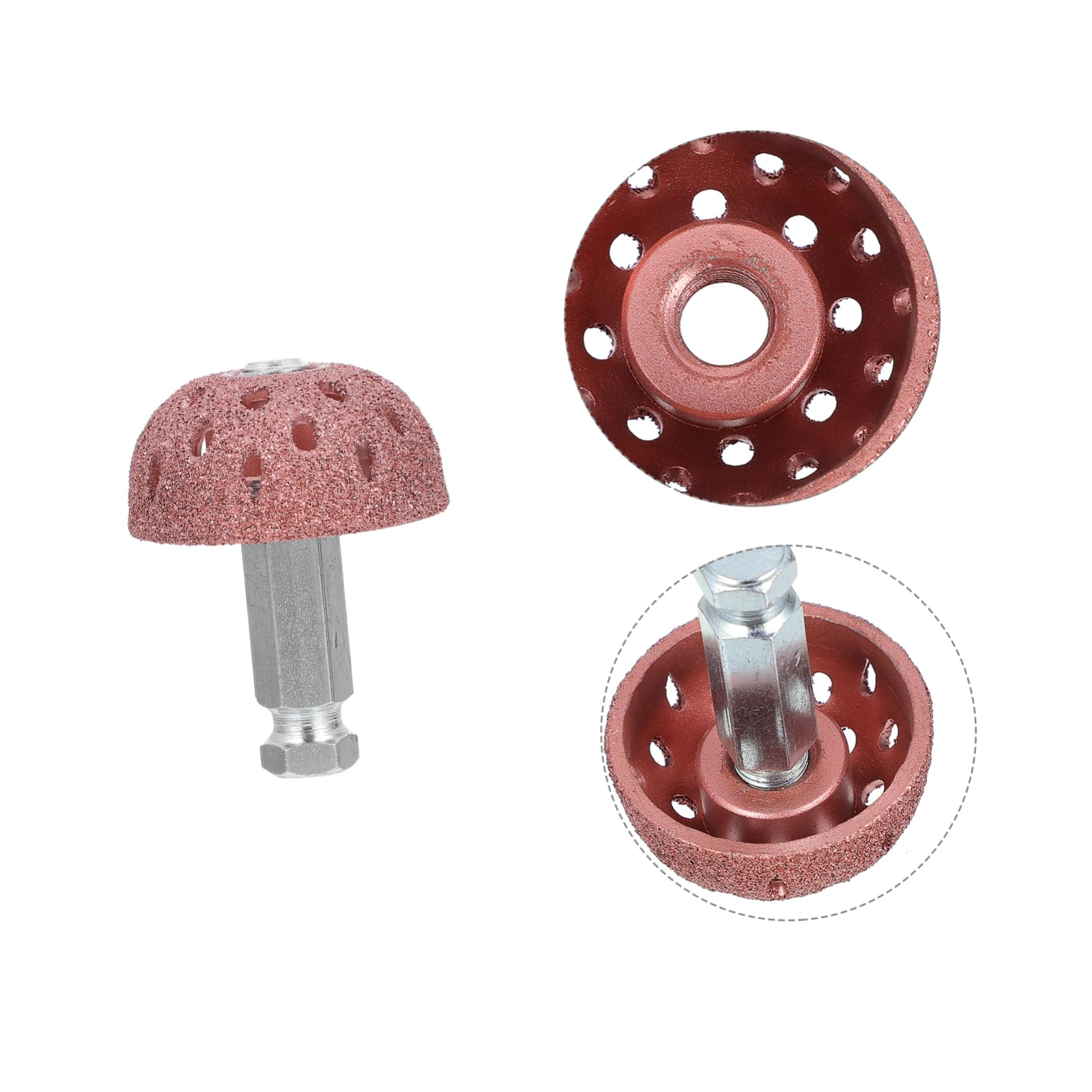 TOPBATHY 3 Sätze Reifenbufferrad Pneumatisches Buffing Wheel mit Adapter für Reifenreparatur Einfach zu Bedienen für Auto und Fahrrad