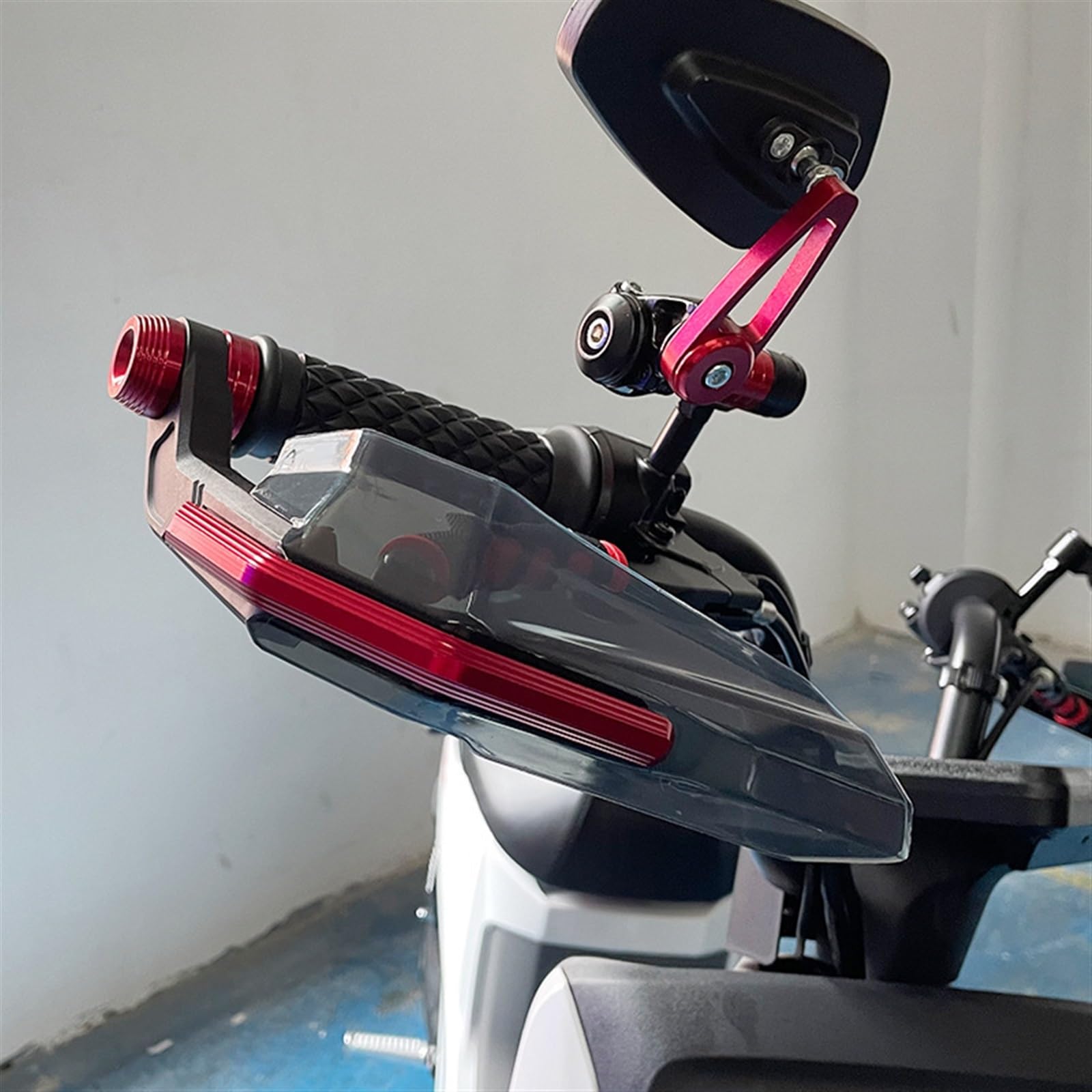 Moto In Lega Di Alluminio + Plastica ABS Manubrio A Mano Protezioni Per YAMAHA(Yellow)