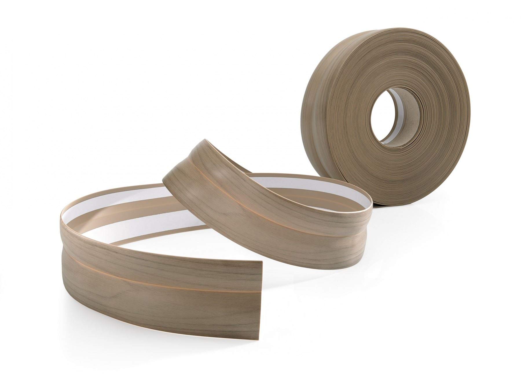 Proper Tools Flexible coved PVC skirting Board Strip Floor wall Joint - 15m - Sandy Oak