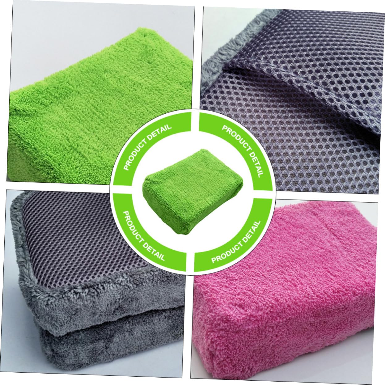 Alipis 2 Series Guantes De Esponja Lavado De Autos Esponjas Absorbentes De Limpieza Herramientas De Cuidado del Vehículo Material Premium Alta Absorción De Agua 2 Piezas*2
