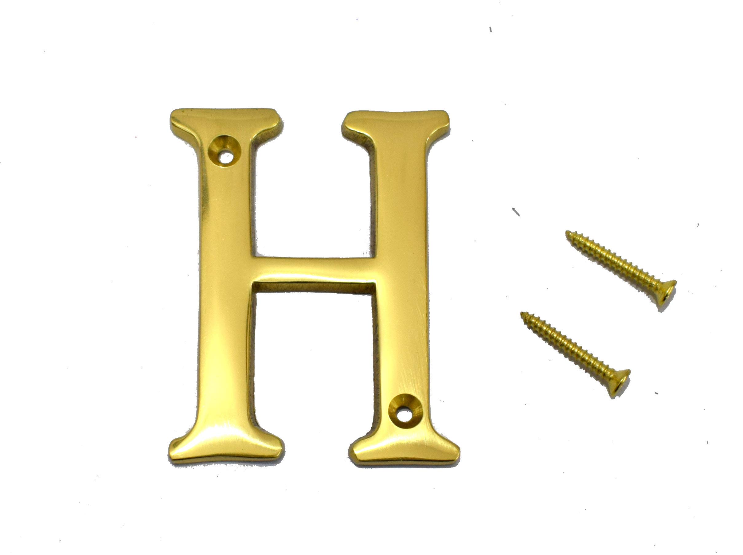 3" House Door Alphabets Brass Yellow (Alphabet L) — Amazon image 7