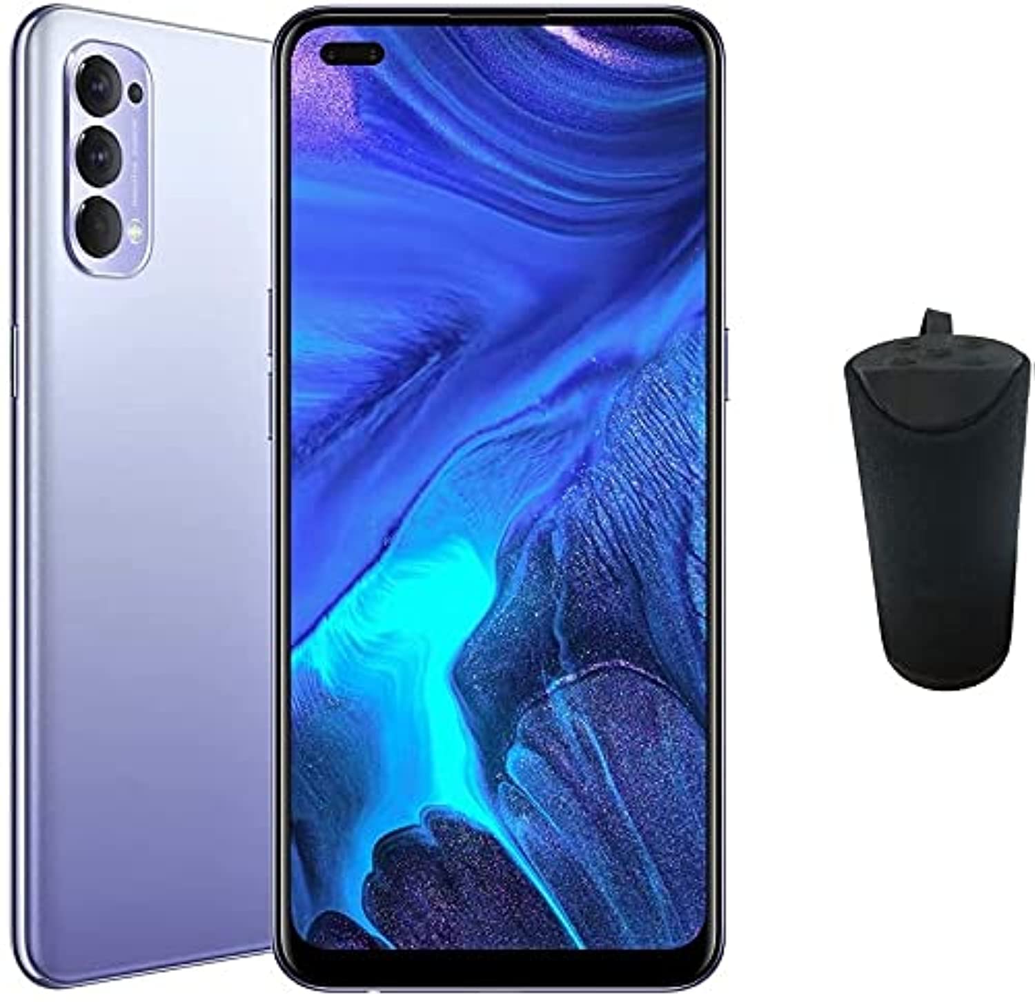 OPPO Reno4 Smartphone, 8GB RAM, 128GB (Space Black) + Gift box