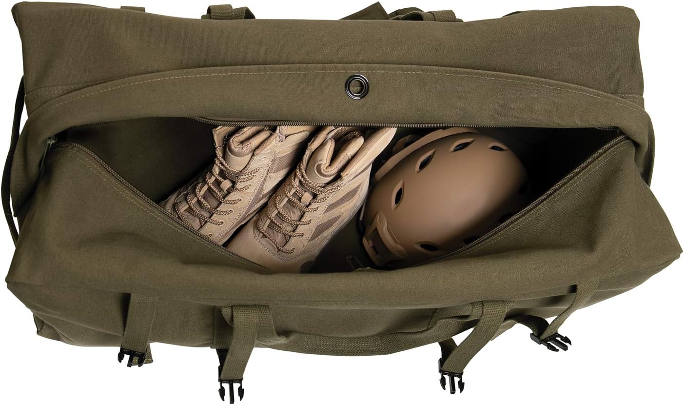 Rothco GI Type Enhanced Cotton Canvas Duffle Bag, Olive Drab