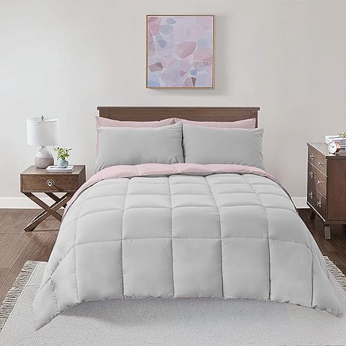 Miniatura 2 de Royal Hotel Soft and Plush Down Alternative Comforter - Reversible with 2 Colors Duvet Insert Comforter - Hypoallergenic Hotel Plush