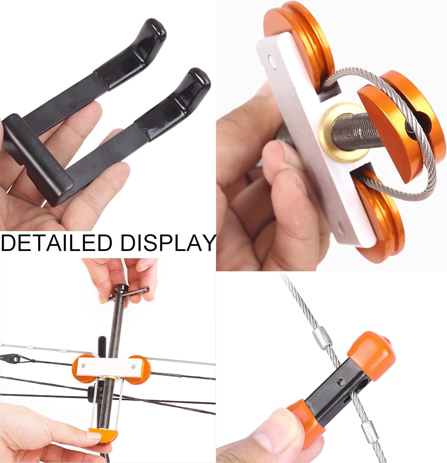 Bow Press Metal Portable Outdoor Compound Bow Press Set di staffe quadruple Strumento per esercizi per attività all'aperto