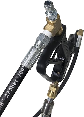 Miniatura 8 de Erie Tools Limpiador de superficies de polipropileno de 20 pulgadas con ruedas, barra de pulverización de 3 boquillas, boquillas laterales barra de