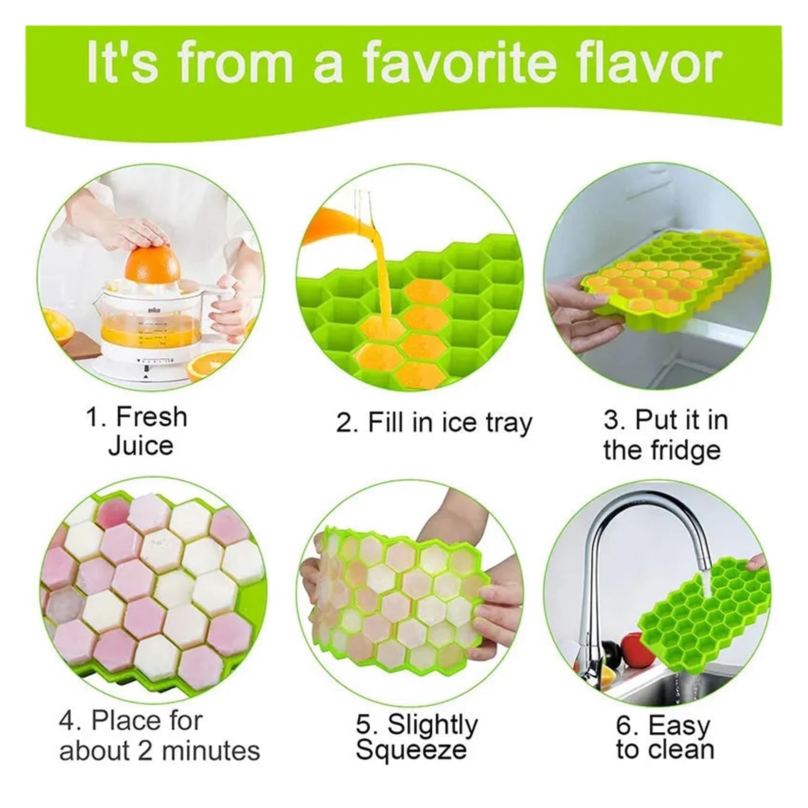 Molde De Silicona for Cubitos De Hielo, Bandeja De Gran Capacidad De 148 Cubitos Con Tapas