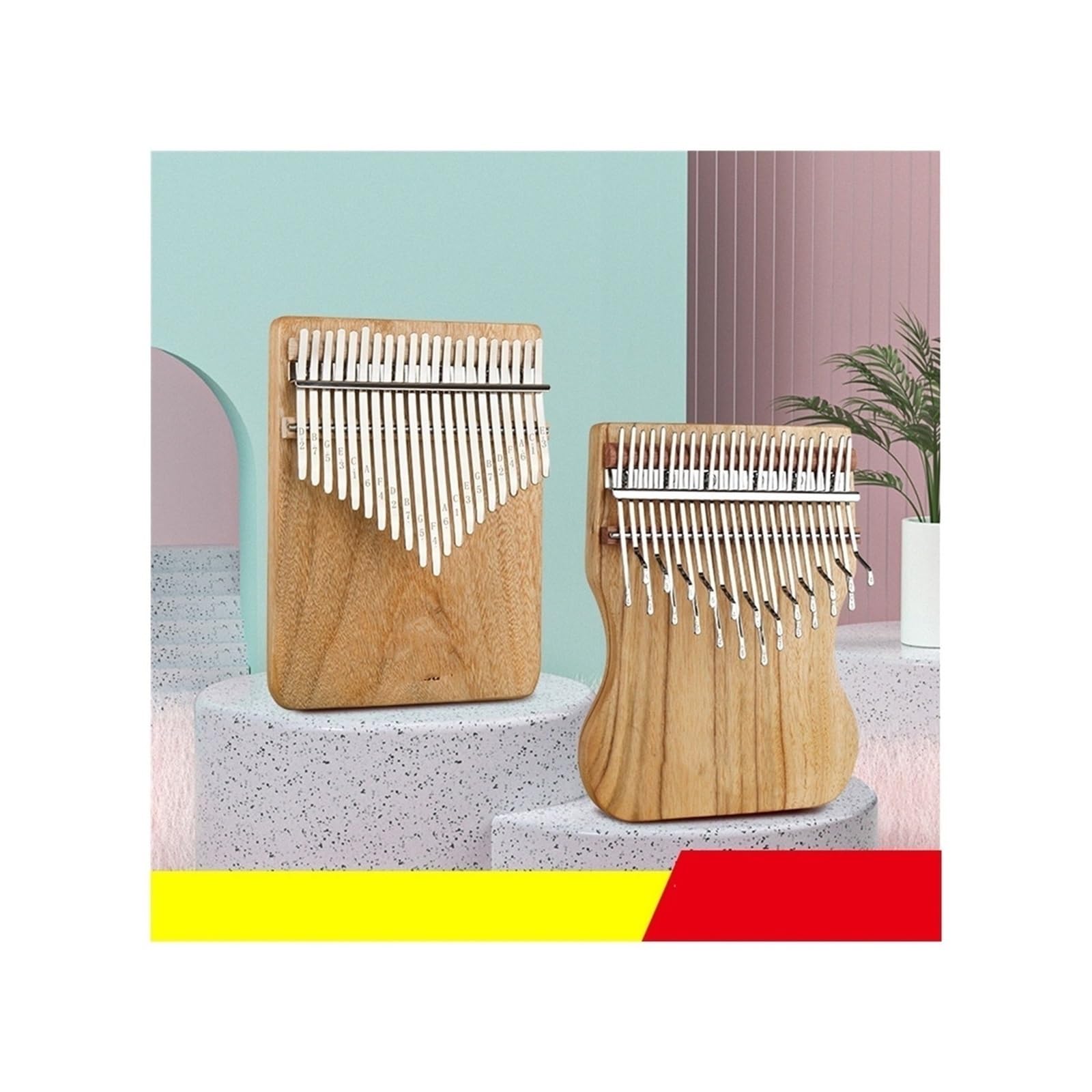 Kalimba Deskowy kłoda drewna kamforowego w kolorze 24-tonowego fortepianu kciukowego Kalimba przenośny instrument muzyczny dla początkujących