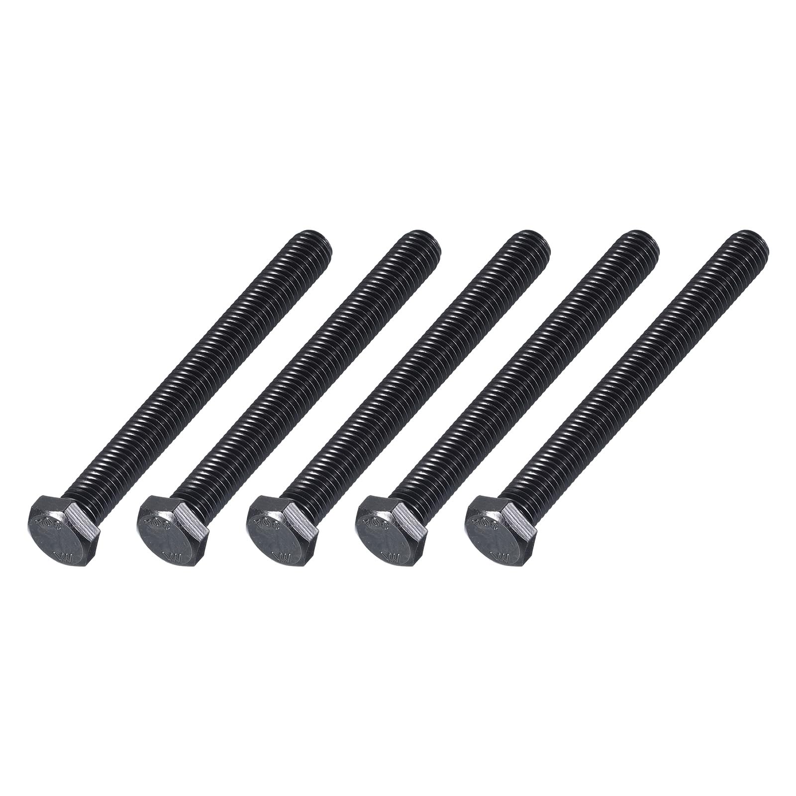 METALLIXITY Hex Head Bolts (3/8-16 x 4") 5Pcs, 304 Stainless Steel 18-8, Fully Threaded, External Hex Drive