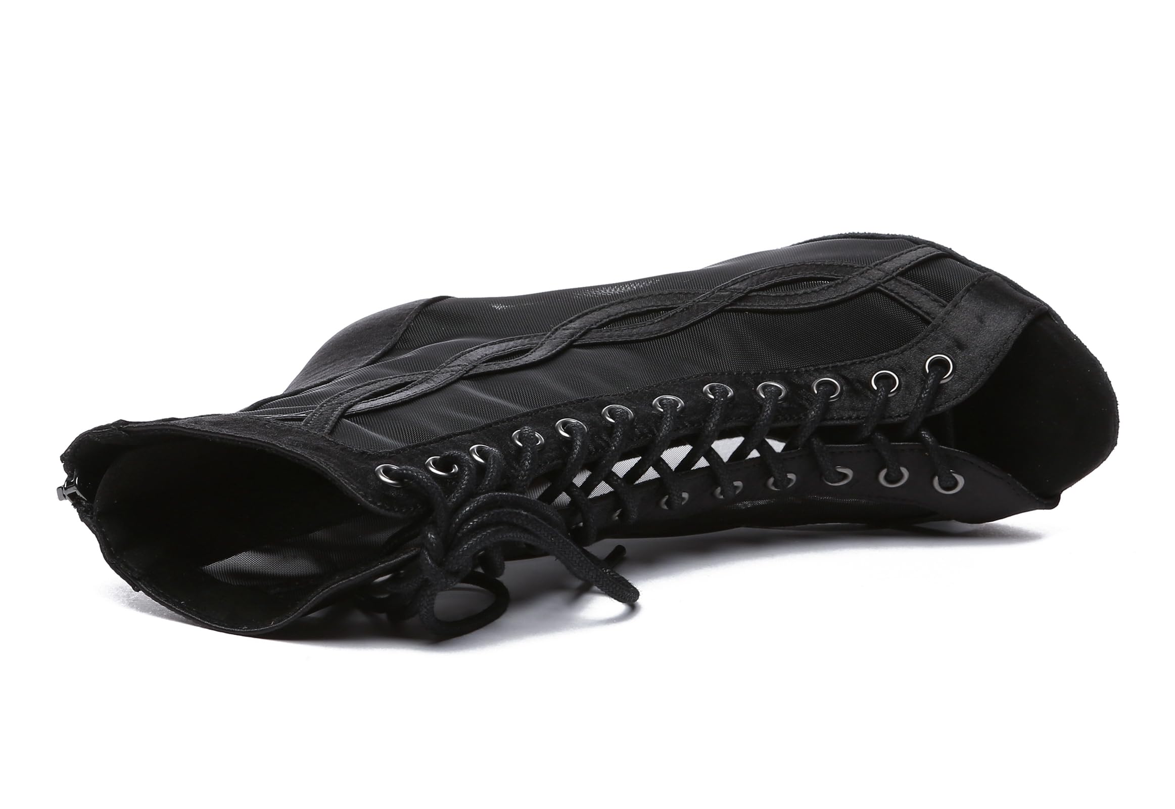 Chaussures de danse sexy pour femme - Bottines de danse ouvertes pour soirée ou bal de fin d'année