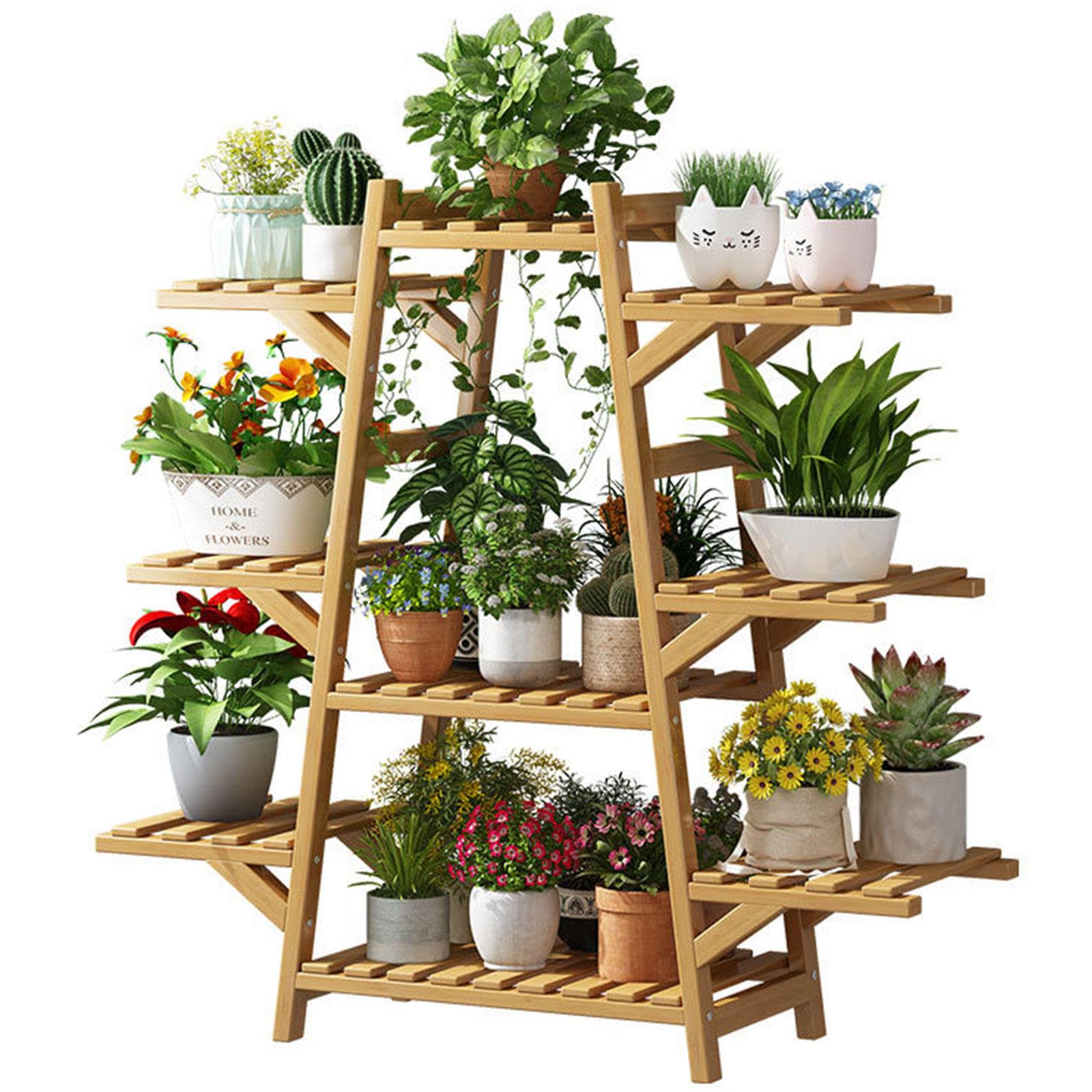 Support à plantes en bambou pour sublimer le salon ou le balcon