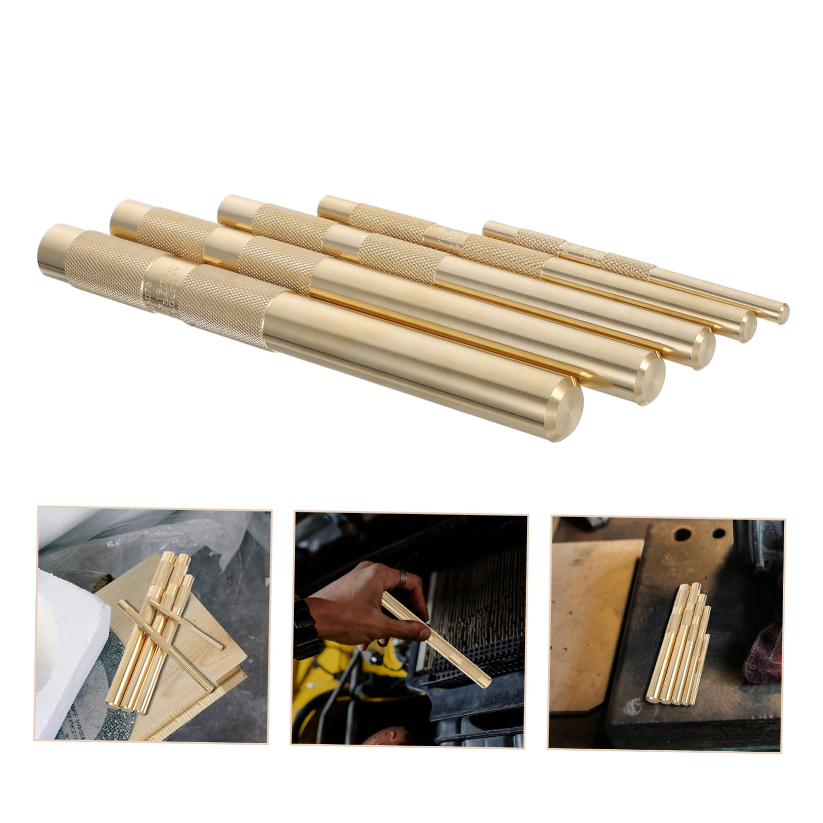 Angoily 1 Set Herramientas de Punzonado Punzón de Alfiler Juego de Herramientas de Punzonado para Reparación Automotriz y Reparación del Hogar