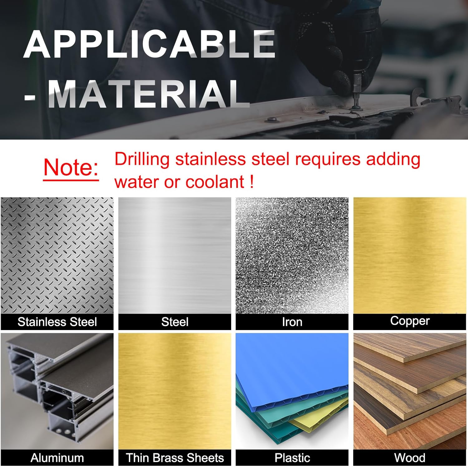 uxcell 43/64インチ ドリルビット 1/2インチ 縮小シャンク 3-フラット M35 コバルト 5% 高速度鋼 ツイストブ