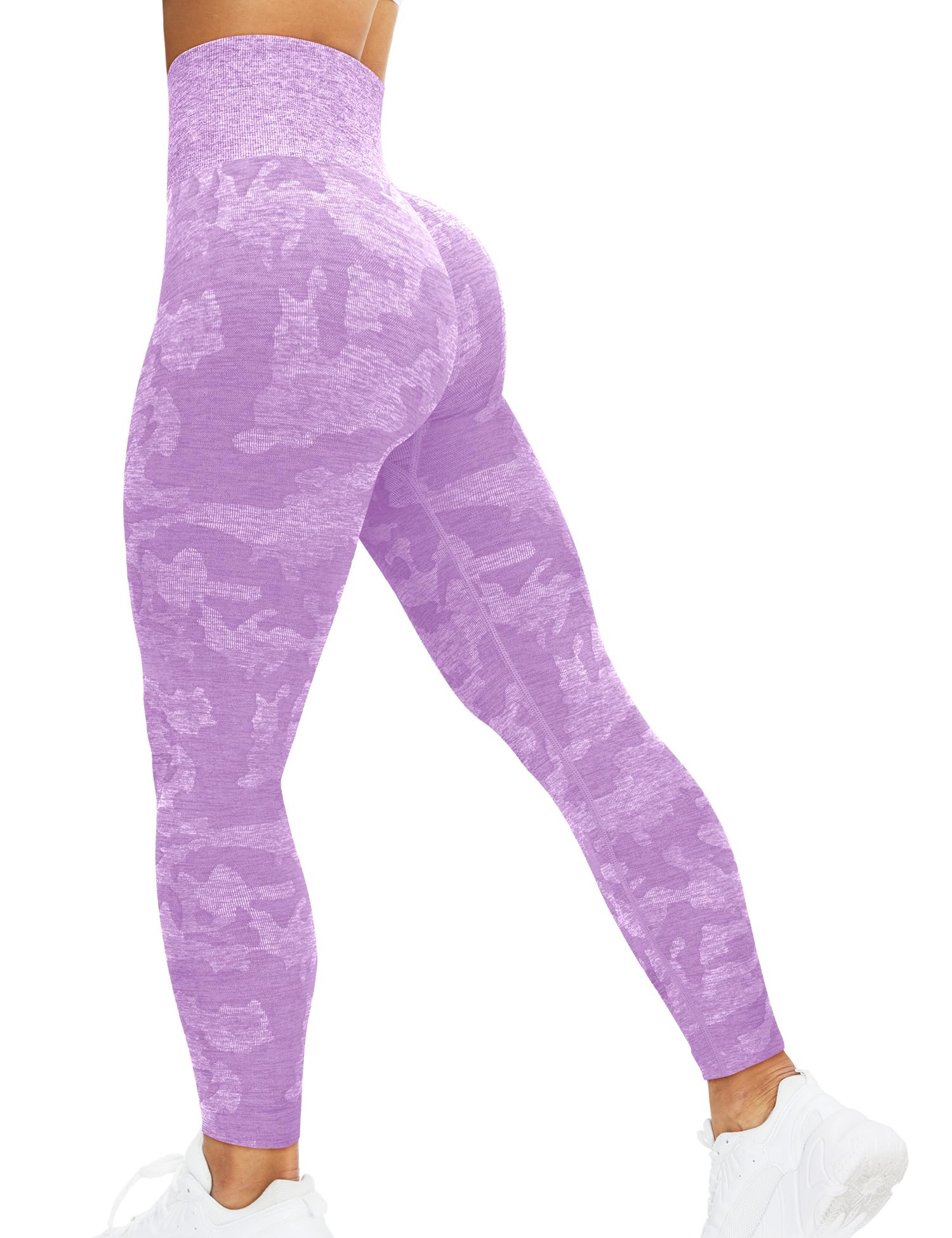 corcoar Sport Leggings Damen Hoch Taille Seamless Blickdicht Leggings Booty Lifting Po Push Up Gym Yoga Sporthose