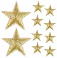 2 Toppe Ricamate Stella E Croce Oro - Decorazioni Per Cappotti, Jeans E Zaini - Foto 12