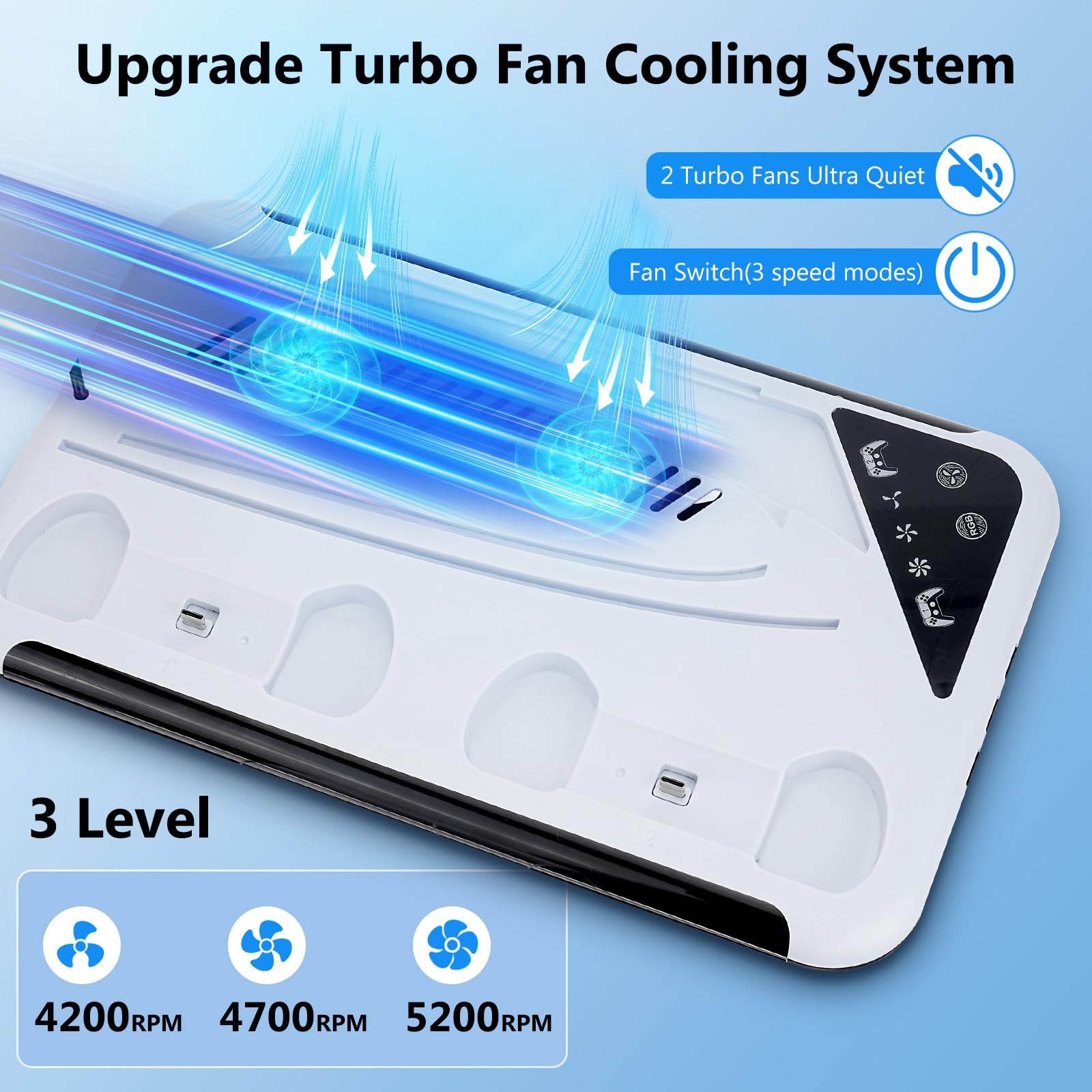 Ps5 Media Remote PS5 PS5 Slim Cooling Station With Dual