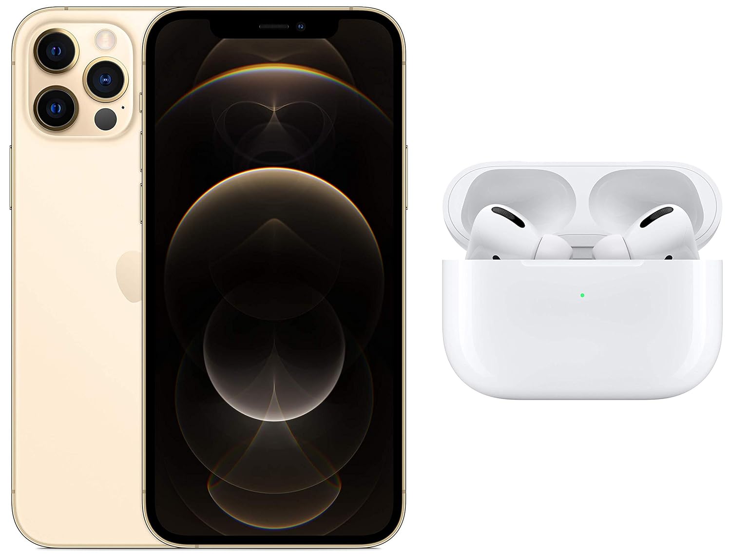 New Apple Iphone 12 Pro 256gb Gold With Apple Airpods Pro Amazon In