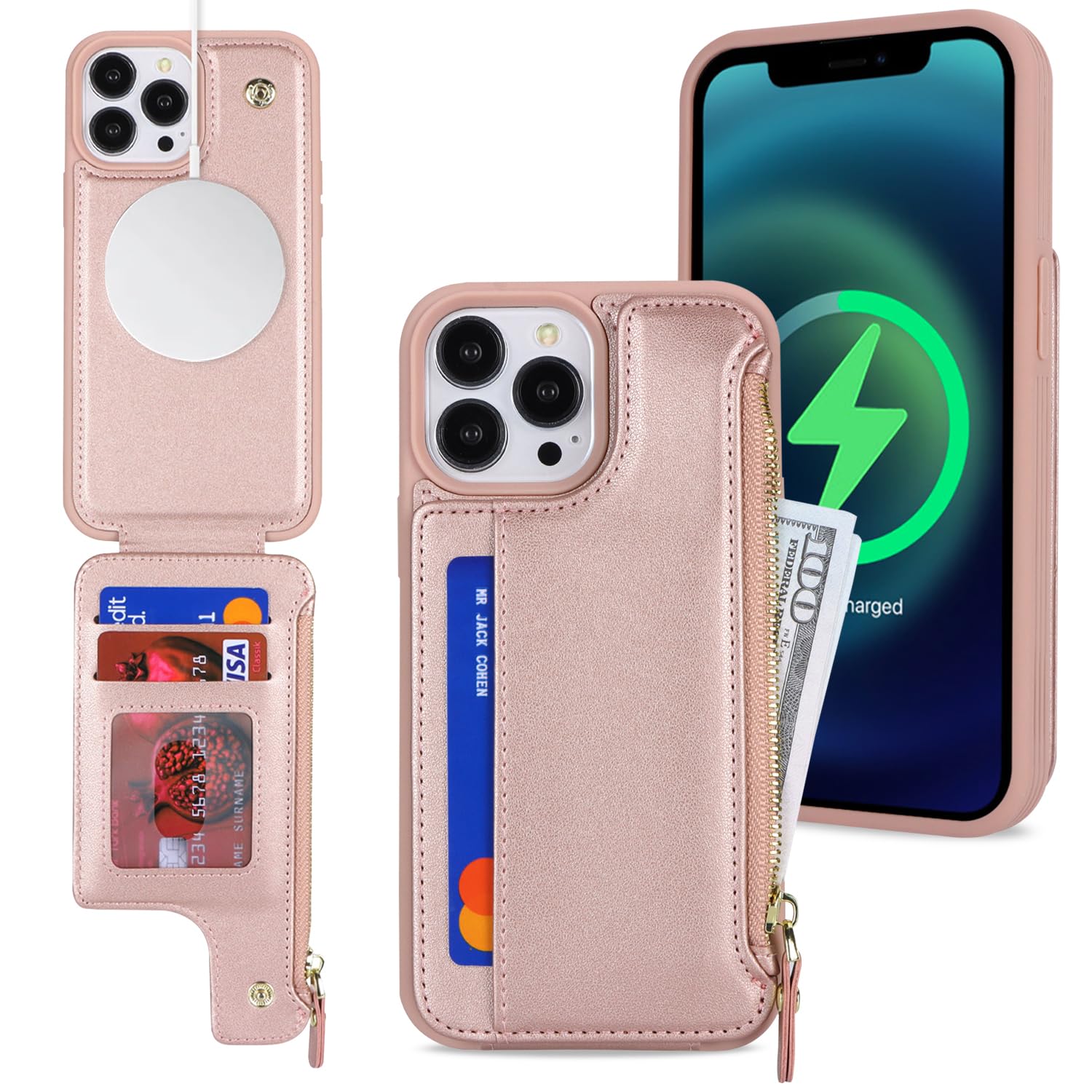 SailorTech iPhone 12 Pro Max Case with Credit Card Holder magsafe