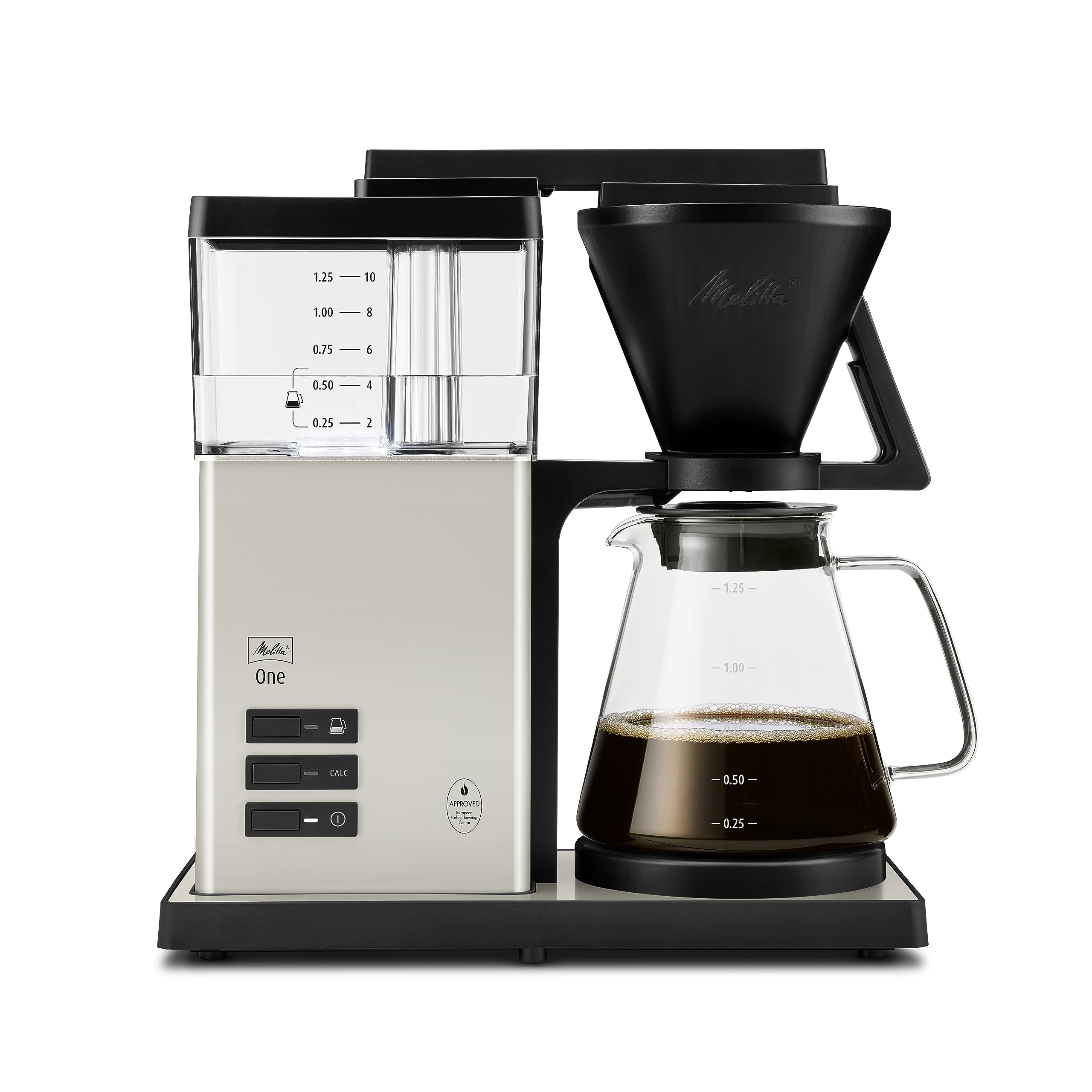 Melitta ONE CREAM Blanc 1031-03, machine à café filtre, 1,25 L, minuterie