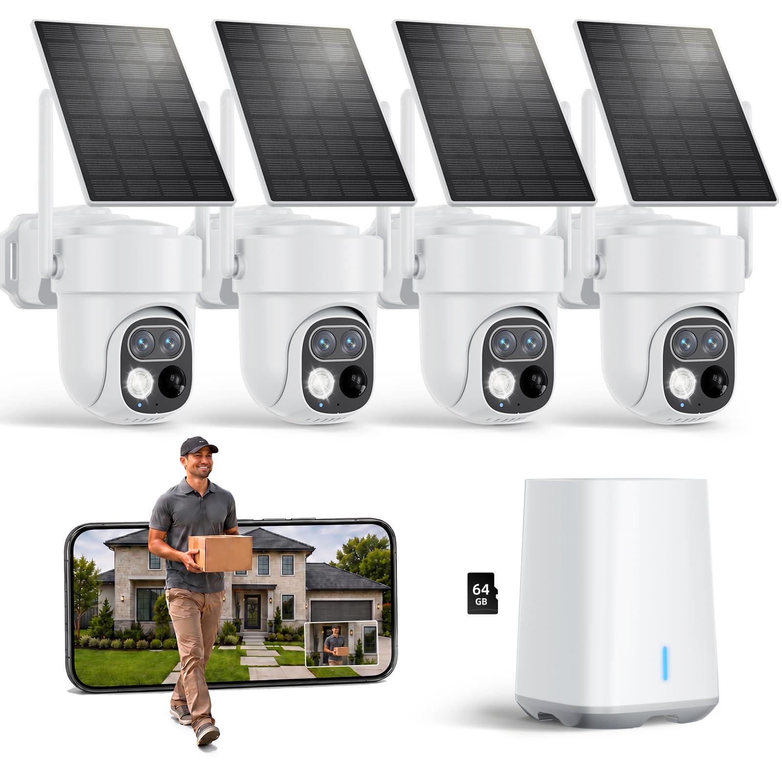 SV3C Solar Security Camera Wireless Outdoor 4 Pack-image-26