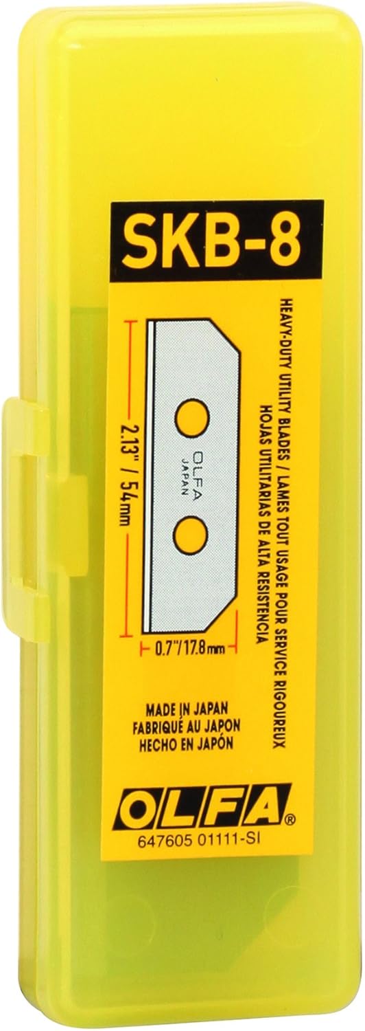 OLFA 1077173 SKB-8/10B Replacement Blades for SK-8 Knife, 10-Pack