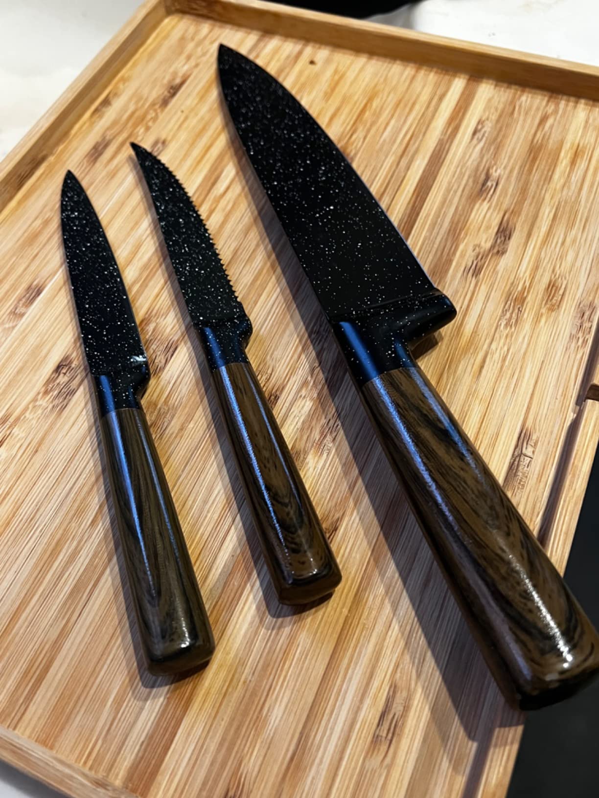 11/mo Finance Knife Set,12Piece Kitchen Knife Set with Storage