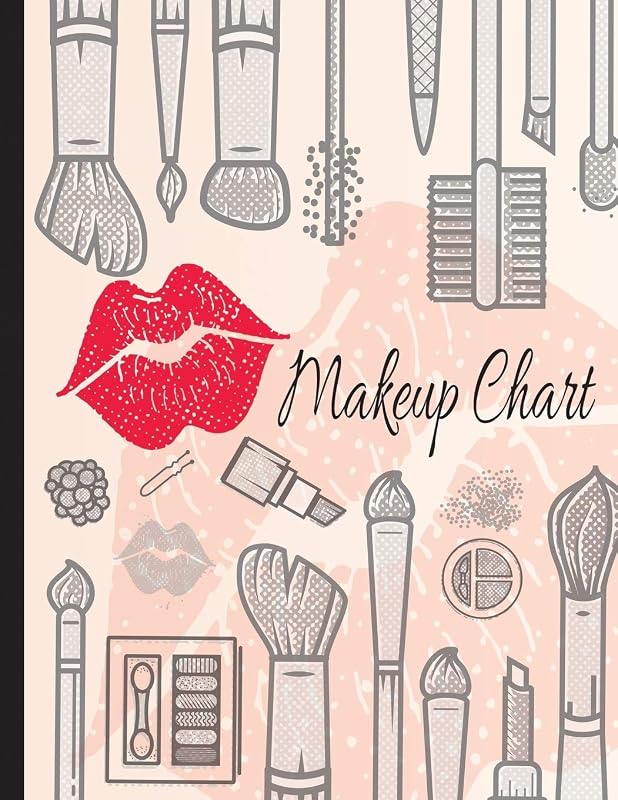 Makeup Chart: Blank Make Up Face Charts Planner & Organizer For Personal Use & Professional Makeup Artists, Plan, Record, Note Pad