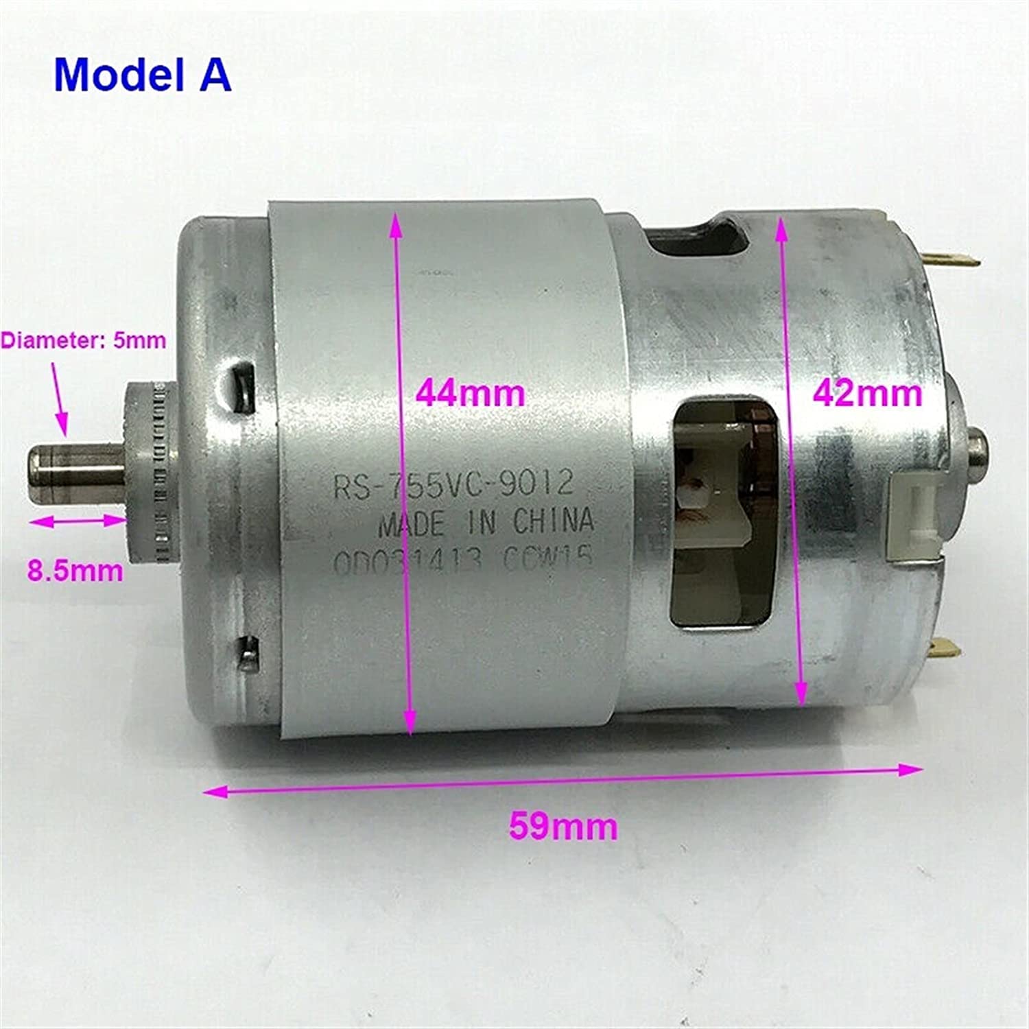 Moteur à Engrenages 775/755 - DC 12-24V Pour Perceuse Et Projets DIY - Haut Couple Et Vitesse