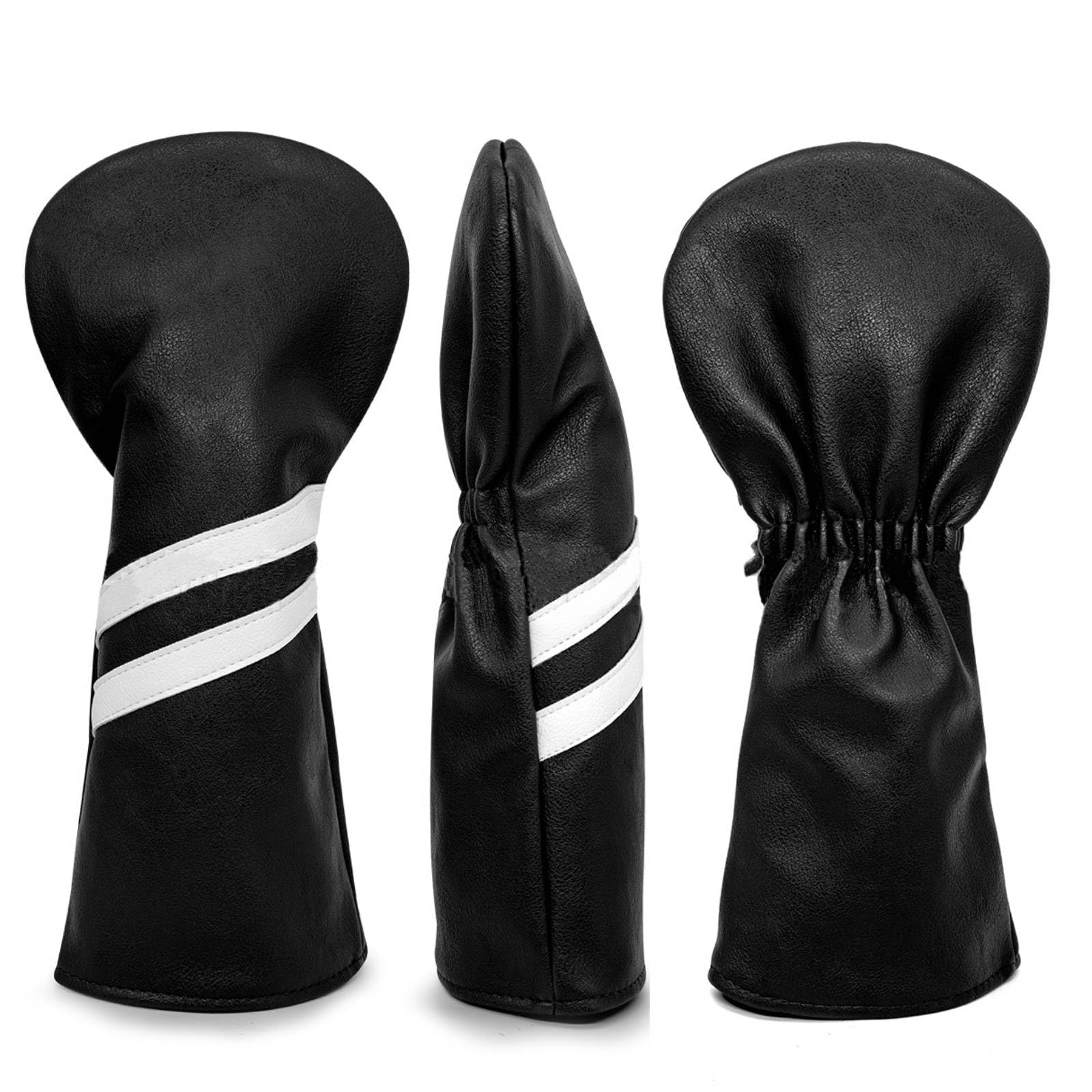 VGEBY 3 unids/Set Juego de Fundas para la Cabeza de Madera de Golf, Fundas para la Cabeza de Rayas, Fundas para la Cabeza del Palo de Golf para el Conductor