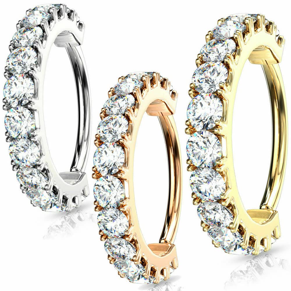 3 Pcs Designer Cubic Zirconia CZ Stone Nose Ring for Women and Girls for Pierced Nose (B0BDVTN8TH) Amazon Price History, Amazon Price Tracker