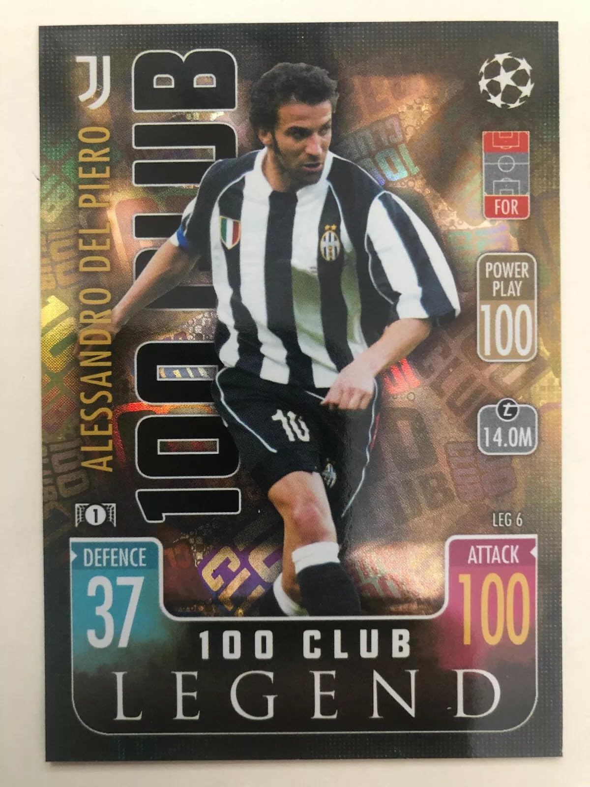 Match Attax Extra 2021 2022 100 Club Trading Card(s) You Select (Alessandro Del Piero Legend LEG6)