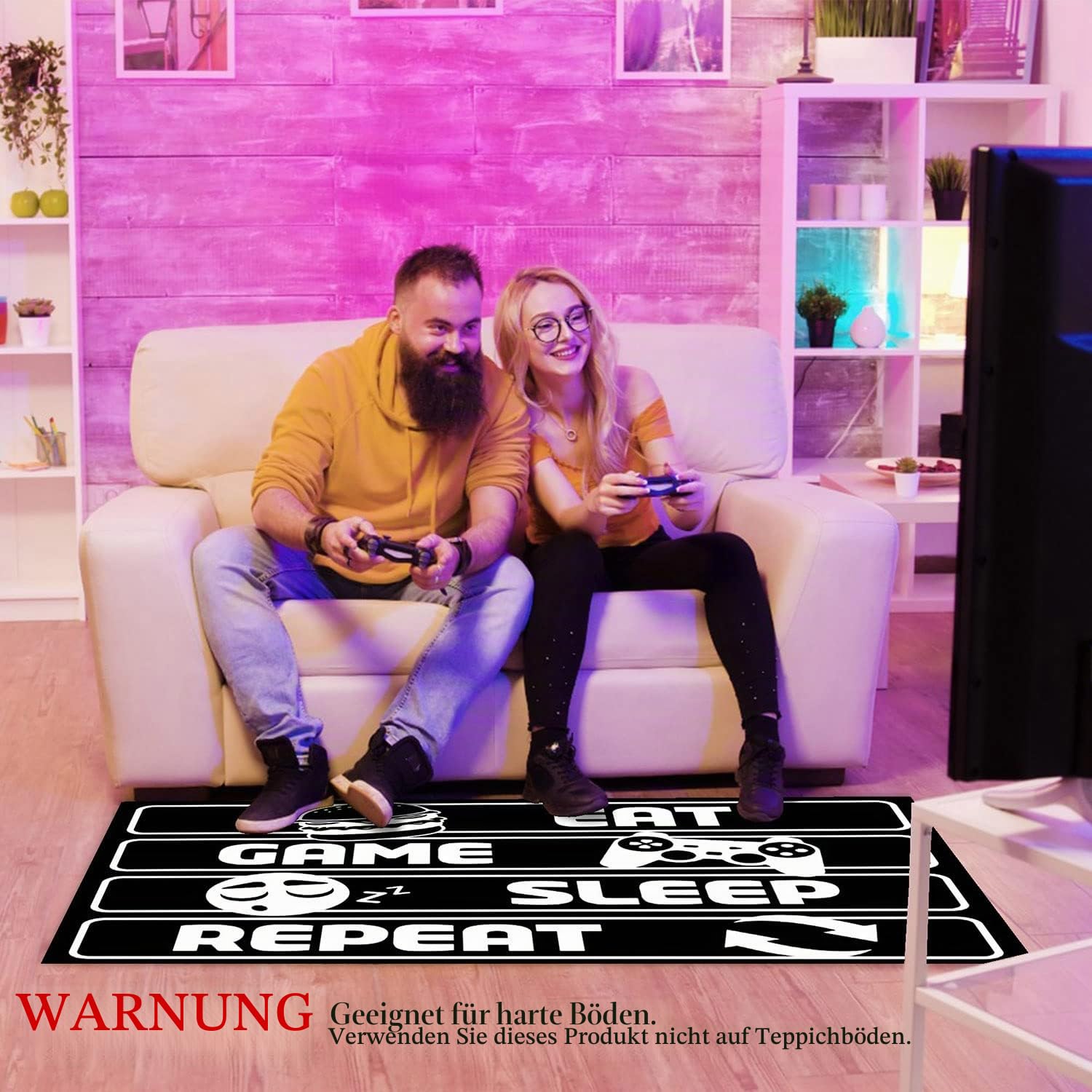 Ferocity | Personalisierte Bodenschutzmatte Bürostuhl Unterlage | MIT Foto & Text | 90X140cm | für Schreibtisch ins Büro | Kinderzimmer Spielmatte | rutschfest | Kratzfest | für Hartboden [161]