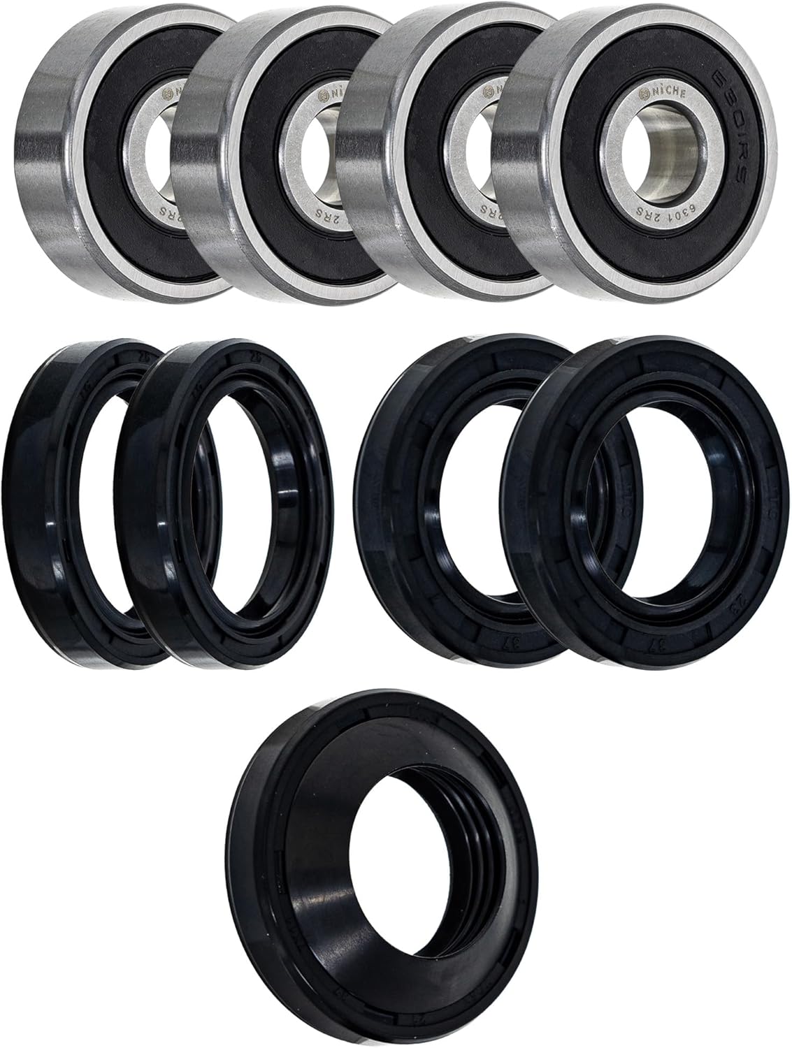NICHE Wheel Bearing Seal Kit for Honda CT70 XR80 XL80S XR100 CT110 6301-2RS