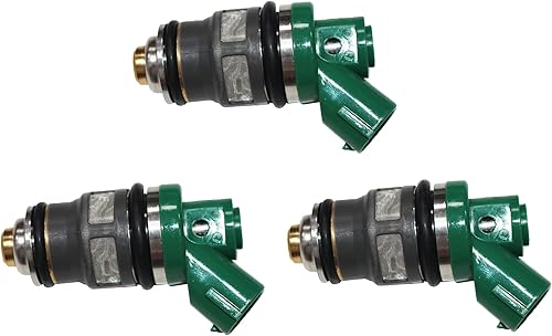 Miniatura 6 de Motor de barco 1571087J00 15710-87J00 Inyector de combustible para Suzuki DF40 DF50 1999-2010 Motor fuera de borda 40HP 50HP, 3 piezas